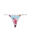 Fleur Du Mal Luxe V-string In Dream Of Fleur Print