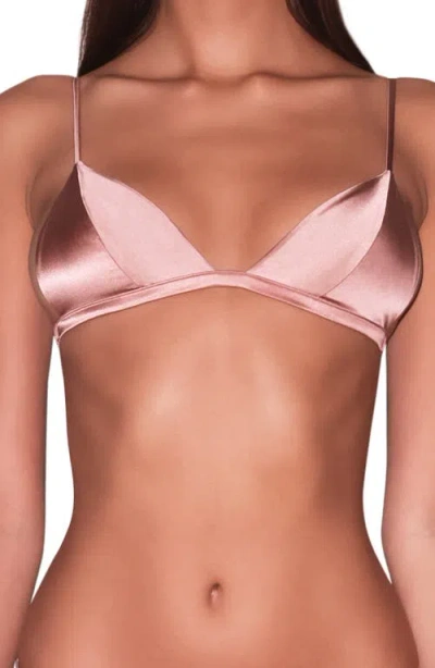 FLEUR DU MAL FLEUR DU MAL LUXE WIRELESS SILK BLEND TRIANGLE BRA