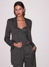 Fleur Du Mal Maxwell Blazer Dress In Gray