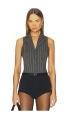 Fleur Du Mal Maxwell Bodysuit In Black