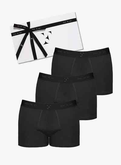 Fleur Du Mal Men's Boxer 3-pack In Black