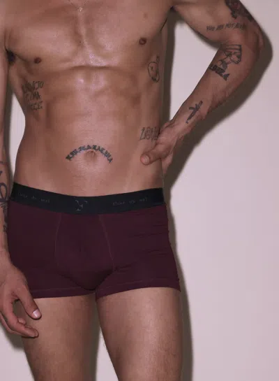 Fleur Du Mal Men's Boxer Brief In Blackberry