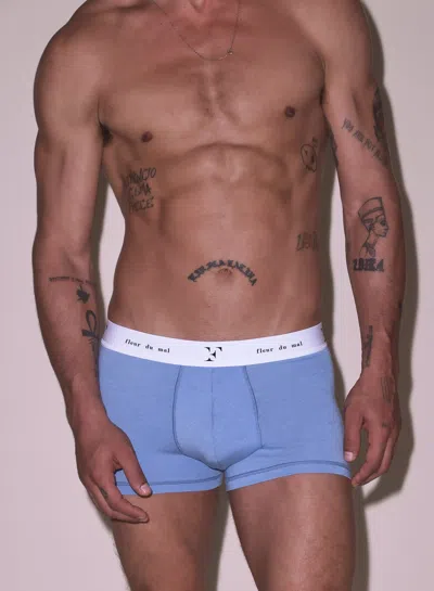Fleur Du Mal Men's Boxer Brief In Blue