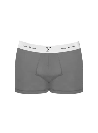 Fleur Du Mal Men's Boxer Brief In Heather Grey