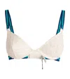 Fleur Du Mal Mesh Serena Demi Bra In White