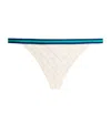 Fleur Du Mal Mesh Serena Thong In Neutral