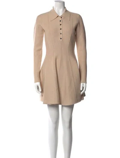 Pre-owned Fleur Du Mal Mini Dress In Neutrals