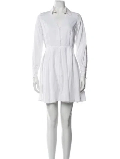 Pre-owned Fleur Du Mal Mini Dress In White