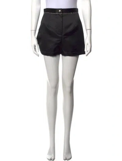 Pre-owned Fleur Du Mal Mini Shorts In Black