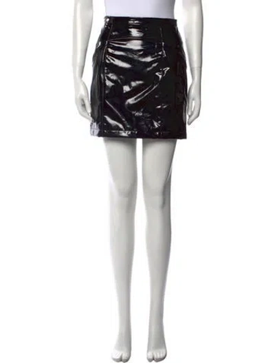 Pre-owned Fleur Du Mal Mini Skirt In Black