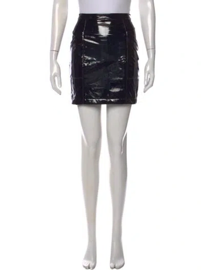 Pre-owned Fleur Du Mal Mini Skirt In Black