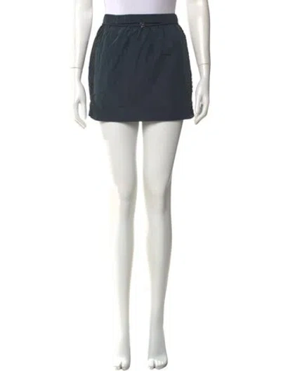 Pre-owned Fleur Du Mal Mini Skirt In Blue