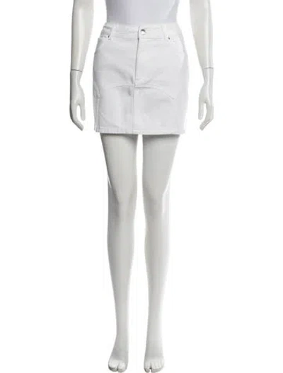 Pre-owned Fleur Du Mal Mini Skirt In White