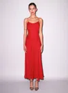Fleur Du Mal Nina Maxi Dress In Red
