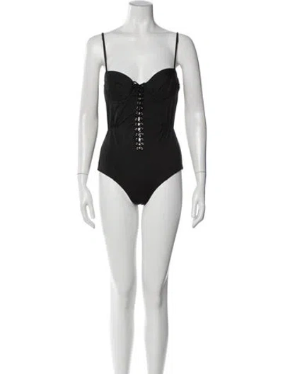 Pre-owned Fleur Du Mal One-piece In Black