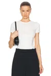 Fleur Du Mal Organic Cotton T-shirt Bodysuit Ivory In Ivory