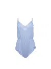 Fleur Du Mal Organic Cotton Teddy In Denim Blue