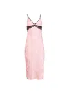 Fleur Du Mal Paisley Jacquard Slip Dress In Starburst Paisley Jacquard