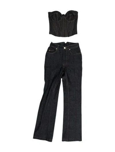 Pre-owned Fleur Du Mal Pant Set In Blue