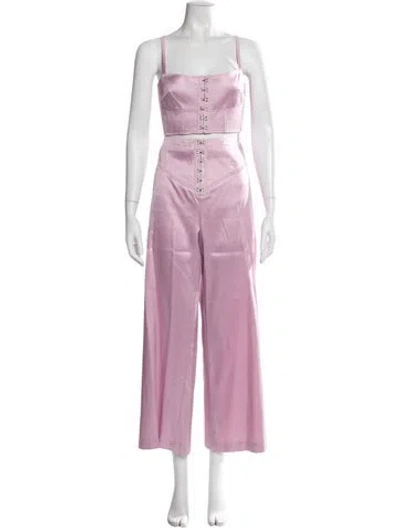 Pre-owned Fleur Du Mal Pant Set In Purple