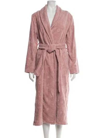 Pre-owned Fleur Du Mal Patterned Robe In Pink