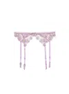 FLEUR DU MAL PETAL EMBROIDERY GARTER