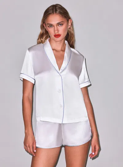 Fleur Du Mal Pj Top In White