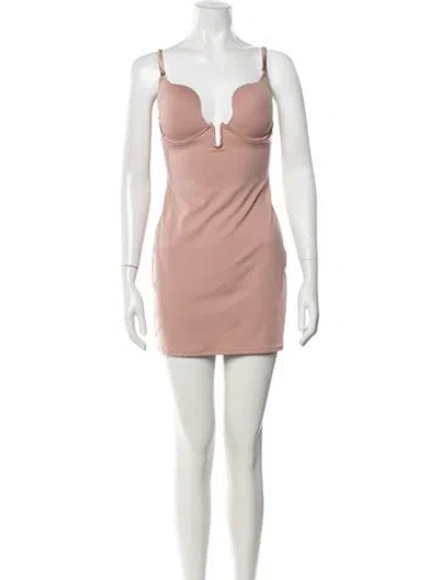 Pre-owned Fleur Du Mal Plunge Neckline Sleeveless Top W/ Tags In Pink