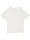 Fleur Du Mal Pointelle Semi-sheer T-shirt In White