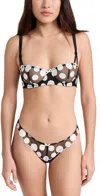 Fleur Du Mal Polka Dot Embroidery Balconette