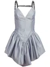 Fleur Du Mal Poppy Dress In Grey