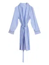 Fleur Du Mal Poplin Robe In 蓝色