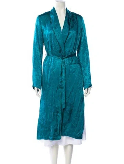 Pre-owned Fleur Du Mal Printed Evening Jacket In Blue