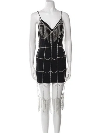 Pre-owned Fleur Du Mal Printed Midi Length Dress W/ Tags In Black