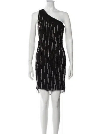 Pre-owned Fleur Du Mal Printed Mini Dress In Black