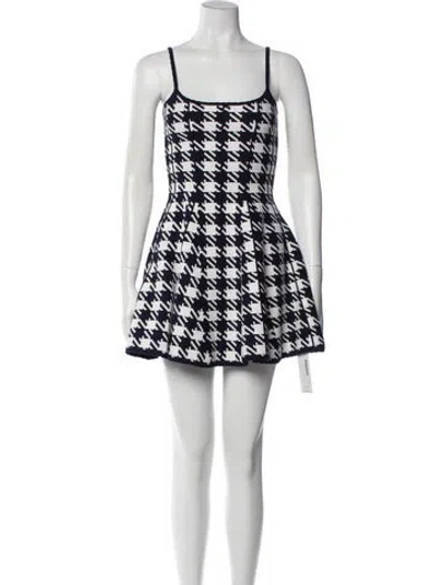 Pre-owned Fleur Du Mal Printed Mini Dress In Multi