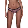 Fleur Du Mal Printed Sheer Tulle Bikini Cut Briefs In Leopard Print