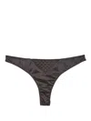 Fleur Du Mal Quilted Thong In Black