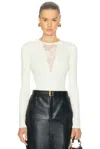Fleur Du Mal Quinn Bodysuit In White