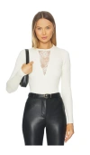 Fleur Du Mal Quinn Bodysuit In White