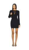Fleur Du Mal Quinn Mini Dress In Black