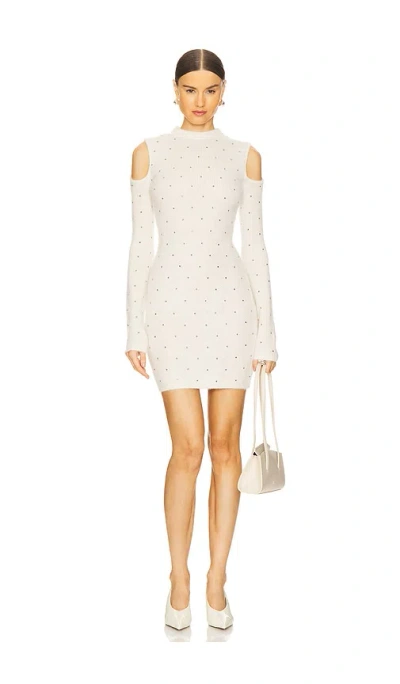 Fleur Du Mal Cashmere Mini Dress In Chantilly