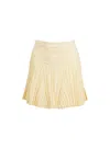 Fleur Du Mal Ribbed Mini Skirt In Butter