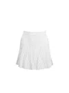Fleur Du Mal Rib Flared Skirt In White