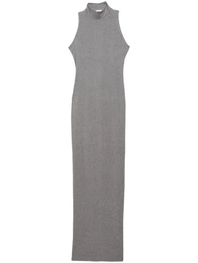 FLEUR DU MAL RIBBED RACER MAXI DRESS
