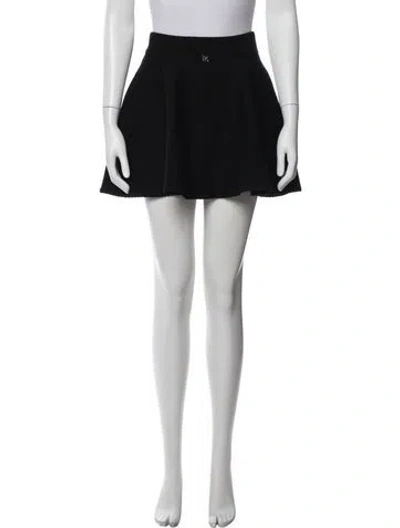 Pre-owned Fleur Du Mal Ruffle Embellishment Mini Skirt In Black