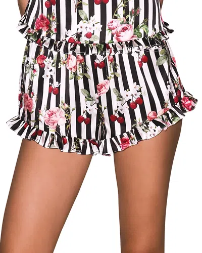 Fleur Du Mal Ruffle Hem Shorts