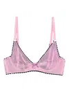 Fleur Du Mal Sabrina Mesh Demi Bra In Pink
