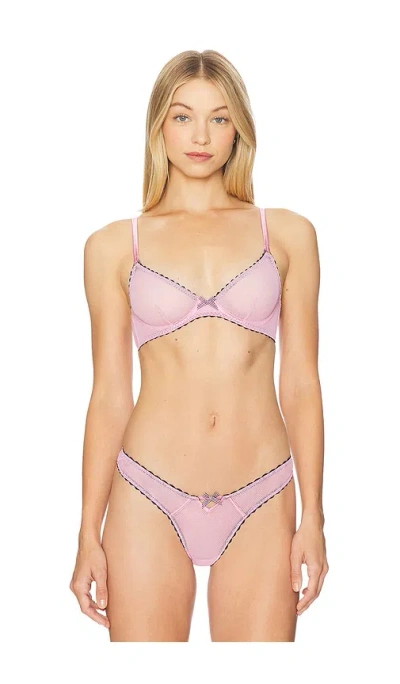 Fleur Du Mal Sabrina Mesh Demi Bra