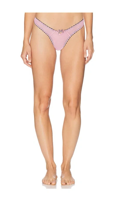 Fleur Du Mal Sabrina Mesh Thong